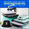 imageHTVRONT Auto Heat Press Machine ampamp 55 Pcs Auto Heat Press Materials ampamp Tools Kit 15x15 Smart T Shirt Press Machine with Heat Press Accessories