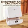 imageHTVRONT Auto Tumber Heat Press  Auto Heat Press  150 Sheets Sublimation Paper 85x11  Heat Resistant Gloves  Heat Tape