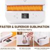 imageHTVRONT Auto Tumbler Heat Press Machine  Mug Heat Press Heat Up Fast ampamp Even Professional Tumbler Press HighSecurity for 295318inch Sublimation Tumblers Cups Glasses and Mugs BlueWhite