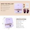 imageHTVRONT Auto Tumbler Heat Press Machine  Mug Heat Press Heat Up Fast ampamp Even Professional Tumbler Press HighSecurity for 295318inch Sublimation Tumblers Cups Glasses and Mugs BluePurple