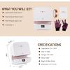 imageHTVRONT Auto Tumbler Heat Press Machine  Mug Heat Press Heat Up Fast ampamp Even Professional Tumbler Press HighSecurity for 295318inch Sublimation Tumblers Cups Glasses and Mugs BlueWhite