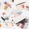 imageHTVRONT Blank Canvas Makeup Bags 10 Pack Sublimation Blanks Cosmetic Bags DIY Heat Transfer Canvas Pen Case Pencil Bags Beige MultiPurpose Travel Toiletry Zipper Bags 10pcs 83  5 Inch