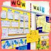 imageHTVRONT Bulletin Board Borders70FT Yellow Classroom Borders for Bulletin Board with Dot GlueScalloped Wave Border Trim for OfficesHomeClassroom Back to School Decor
