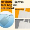 imageHTVRONT Canvas Tote Bag 6 Pack  10 Oz Sublimation Tote Bags Blank Lightweight Reusable Grocery Bags Sustainable Eco Friendly Use for DIY Gift Bags Heat Transfer Sublimation