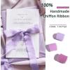 imageHTVRONT Chiffon Silk Ribbon 15quot x 7Yd Soft Handmade Fringe Frayed Edged Baby Shower Bridal Bouquets Wedding Invitation Decor PurplePurple