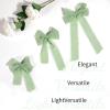 imageHTVRONT Chiffon Silk Ribbon 15quot x 7Yd Soft Handmade Fringe Frayed Edged Baby Shower Bridal Bouquets Wedding Invitation Decor PurpleSage Green