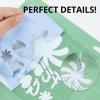imageHTVRONT Cow Print HTV Vinyl  12quot x 8ft Cow Printed Animal Pattern Iron on Vinyl for Cricut ampamp Silhouette Cameo Cow Printed Heat Transfer Vinyl for Shirts  Easy to Cut ampamp Weed for Heat Vinyl DesignAPale Blue
