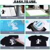 imageHTVRONT Cow Print HTV Vinyl  12quot x 8ft Cow Printed Animal Pattern Iron on Vinyl for Cricut ampamp Silhouette Cameo Cow Printed Heat Transfer Vinyl for Shirts  Easy to Cut ampamp Weed for Heat Vinyl DesignALuminous Green