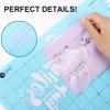 imageHTVRONT Cow Print HTV Vinyl  12quot x 8ft Cow Printed Animal Pattern Iron on Vinyl for Cricut ampamp Silhouette Cameo Cow Printed Heat Transfer Vinyl for Shirts  Easy to Cut ampamp Weed for Heat Vinyl DesignLight Purple