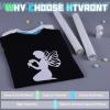 imageHTVRONT Cow Print HTV Vinyl  12quot x 8ft Cow Printed Animal Pattern Iron on Vinyl for Cricut ampamp Silhouette Cameo Cow Printed Heat Transfer Vinyl for Shirts  Easy to Cut ampamp Weed for Heat Vinyl DesignALuminous Green