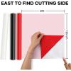 imageHTVRONT Cow Print HTV Vinyl  12quot x 8ft Cow Printed Animal Pattern Iron on Vinyl for Cricut ampamp Silhouette Cameo Cow Printed Heat Transfer Vinyl for Shirts  Easy to Cut ampamp Weed for Heat Vinyl DesignCBlack Red White