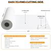 imageHTVRONT Cow Print HTV Vinyl  12quot x 8ft Cow Printed Animal Pattern Iron on Vinyl for Cricut ampamp Silhouette Cameo Cow Printed Heat Transfer Vinyl for Shirts  Easy to Cut ampamp Weed for Heat Vinyl DesignAWhite