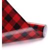 imageHTVRONT Cow Print HTV Vinyl  12quot x 8ft Cow Printed Animal Pattern Iron on Vinyl for Cricut ampamp Silhouette Cameo Cow Printed Heat Transfer Vinyl for Shirts  Easy to Cut ampamp Weed for Heat Vinyl DesignABlack Red Plaid