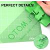 imageHTVRONT Cow Print HTV Vinyl  12quot x 8ft Cow Printed Animal Pattern Iron on Vinyl for Cricut ampamp Silhouette Cameo Cow Printed Heat Transfer Vinyl for Shirts  Easy to Cut ampamp Weed for Heat Vinyl DesignAFruit Green