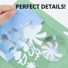 imageHTVRONT Cow Print HTV Vinyl  12quot x 8ft Cow Printed Animal Pattern Iron on Vinyl for Cricut ampamp Silhouette Cameo Cow Printed Heat Transfer Vinyl for Shirts  Easy to Cut ampamp Weed for Heat Vinyl DesignAMisty Blue