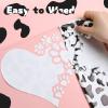 imageHTVRONT Cow Print HTV Vinyl  12quot x 8ft Cow Printed Animal Pattern Iron on Vinyl for Cricut ampamp Silhouette Cameo Cow Printed Heat Transfer Vinyl for Shirts  Easy to Cut ampamp Weed for Heat Vinyl DesignAAnimal Printed