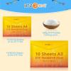 imageHTVRONT DTF Transfer Film for Sublimation  30 Sheets of A4 83117quot DTF Paper for Inkjet Printers Direct to Film Transfer Paper for Cotton T shirts Easy to Use Vivid Colors Easy to IndentifyA4  50 Sheets