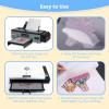 imageHTVRONT DTF Transfer Film for Sublimation  30 Sheets of A4 83117quot DTF Paper for Inkjet Printers Direct to Film Transfer Paper for Cotton T shirts Easy to Use Vivid Colors Easy to IndentifyA4  30 Sheets