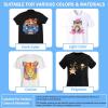 imageHTVRONT DTF Transfer Film for Sublimation  30 Sheets of A4 83117quot DTF Paper for Inkjet Printers Direct to Film Transfer Paper for Cotton T shirts Easy to Use Vivid Colors Easy to IndentifyA4  30 Sheets