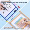 imageHTVRONT Dry Erase Pockets  10 Packs Dry Erase Sleeves 10x14 Colorful Clear Pocket Sleeves  Reusable Plastic Sheet Protectors Teacher School Classroom Organization Shop Job Ticket Holders