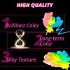 imageHTVRONT Glow in the Dark Paint  60ml Neon Paint 9 Colors  Acrylic Glow Paint Black Light  Fluorescent Paint for Art Project Indoor Rock Wood Fabric Kids Waterproof Pigments 203oz
