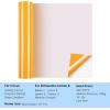 imageHTVRONT Gold HTV Heat Transfer Vinyl  12quot x 25ft Gold Vinyl for Shirts  Easy to Cut ampamp Weed Iron on VinylLight Orange