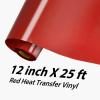 imageHTVRONT Gold HTV Heat Transfer Vinyl  12quot x 25ft Gold Vinyl for Shirts  Easy to Cut ampamp Weed Iron on VinylRed
