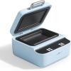 imageHTVRONT H17 Phone Cases Heat Press  Automatic Vacuum Heat Press Machine for Phone Cases Sublimation Press for Custom Phone Case Badges Coasters Includes Film ampamp Fixture Compatible with AndroidBlueCompatible with iPhone