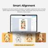 imageHTVRONT H17 Phone Cases Heat Press  Automatic Vacuum Heat Press Machine for Phone Cases Sublimation Press for Custom Phone Case Badges Coasters Includes Film ampamp Fixture Compatible with AndroidBlueCompatible with Android