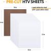 imageHTVRONT HTV Heat Transfer Vinyl 13 Pack HTV Vinyl Sheets 12quot x 10quot Iron on Vinyl for T Shirts 10 Assorted Premium Colors Heat Transfer Vinyl for All Cutting MachinesWhite