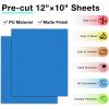 imageHTVRONT HTV Heat Transfer Vinyl 13 Pack HTV Vinyl Sheets 12quot x 10quot Iron on Vinyl for T Shirts 10 Assorted Premium Colors Heat Transfer Vinyl for All Cutting MachinesLake Blue