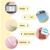 imageHTVRONT HTV Heat Transfer Vinyl Bundle  100 Pack 12  10in Heat Transfer Vinyl for TShirt 43 Assorted Colors HTV Vinyl Bundle for All Cutter Machine Easy to Cut ampamp Weed ampamp Transfer Iron on VinylLight blue