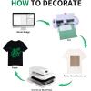 imageHTVRONT HTV Heat Transfer Vinyl Bundle  100 Pack 12  10in Heat Transfer Vinyl for TShirt 43 Assorted Colors HTV Vinyl Bundle for All Cutter Machine Easy to Cut ampamp Weed ampamp Transfer Iron on VinylGreen 2
