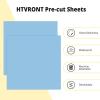 imageHTVRONT HTV Heat Transfer Vinyl Bundle  100 Pack 12  10in Heat Transfer Vinyl for TShirt 43 Assorted Colors HTV Vinyl Bundle for All Cutter Machine Easy to Cut ampamp Weed ampamp Transfer Iron on VinylLight blue