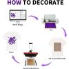 imageHTVRONT HTV Heat Transfer Vinyl Bundle  100 Pack 12  10in Heat Transfer Vinyl for TShirt 43 Assorted Colors HTV Vinyl Bundle for All Cutter Machine Easy to Cut ampamp Weed ampamp Transfer Iron on VinylPurple