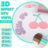 imageHTVRONT HTV Heat Transfer Vinyl12 x 3FT Turquoise HTV Vinyl Roll for TShirts Iron on Vinyl for All Cutting Machines ampamp Heat Press Machine Easy to Cut ampamp Weed Vinyl Heat Transfer TurquoisePuffRetro Mint