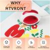 imageHTVRONT HTV Heat Transfer Vinyl12 x 3FT Turquoise HTV Vinyl Roll for TShirts Iron on Vinyl for All Cutting Machines ampamp Heat Press Machine Easy to Cut ampamp Weed Vinyl Heat Transfer TurquoisePuffRed