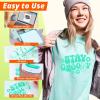 imageHTVRONT HTV Heat Transfer Vinyl12 x 3FT Turquoise HTV Vinyl Roll for TShirts Iron on Vinyl for All Cutting Machines ampamp Heat Press Machine Easy to Cut ampamp Weed Vinyl Heat Transfer TurquoiseCLime Green