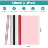 imageHTVRONT HTV Heat Transfer Vinyl12 x 3FT Turquoise HTV Vinyl Roll for TShirts Iron on Vinyl for All Cutting Machines ampamp Heat Press Machine Easy to Cut ampamp Weed Vinyl Heat Transfer TurquoiseCRed