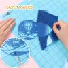 imageHTVRONT HTV Vinyl Rolls Heat Transfer Vinyl  12quot x 5ft Aqua Blue HTV Vinyl for Shirts Iron on Vinyl for All Cutter Machine  Easy to Cut ampamp Weed for Heat Vinyl Design Aqua BlueRoyal Blue Glitter