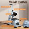 imageHTVRONT Hat Press Machine  Hat Press Heat Machine for Caps with 2 Platens ampamp Caps Stretcher Hat Heat Press Machine for Caps with Precise TempampampTimer Control for Heat Transfe Vinyl Sublimation BlueLight Blue