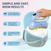 imageHTVRONT Hat Press Machine  Hat Press Heat Machine for CapsHatsPillows Quickly and Evenly  Hat Heat Press Machine for Vinyl Sublimation Heat Transfer Projects light greenHat Press Blue