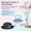 imageHTVRONT Hat Press Machine  Hat Press Heat Machine for CapsHatsPillows Quickly and Evenly  Hat Heat Press Machine for Vinyl Sublimation Heat Transfer Projects light greenHat Press Blue