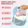 imageHTVRONT Hat Press Machine  Hat Press Heat Machine for CapsHatsPillows Quickly and Evenly  Hat Heat Press Machine for Vinyl Sublimation Heat Transfer Projects light greenHat Press Pink