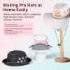 imageHTVRONT Hat Press Machine  Hat Press Heat Machine for CapsHatsPillows Quickly and Evenly  Hat Heat Press Machine for Vinyl Sublimation Heat Transfer Projects light greenHat Press Pink