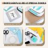 imageHTVRONT Heat Press Accessories for 10quot X 10quot Heat Press Machine Include 3 HTV Vinyl ampamp 150 Sublimation Paper 20 Heat Transfer Paper Heat Press Mat Teflon Sheet Heat Resistant Tape Weeding Tools