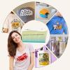 imageHTVRONT Heat Press Accessories for 10quot X 10quot Heat Press Machine Include 3 HTV Vinyl ampamp 150 Sublimation Paper 20 Heat Transfer Paper Heat Press Mat Teflon Sheet Heat Resistant Tape Weeding Tools