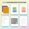 imageHTVRONT Heat Press Accessories with 3 Pack PTFE Teflon Sheets Includes Iron On Vinyl Heat Press Mat TShirt Teflon Sheet