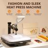 imageHTVRONT Heat Press Machine 15x15  Swing Away Heat Press Machine for T Shirts  Professional Heat Press for Sublimation Vinyl Heat Transfer Projects Heats Up Fast ampamp Distribute Heat Evenly
