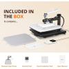 imageHTVRONT Heat Press Machine 15x15  Swing Away Heat Press Machine for T Shirts  Professional Heat Press for Sublimation Vinyl Heat Transfer Projects Heats Up Fast ampamp Distribute Heat Evenly